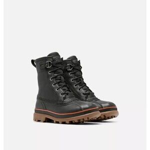 Sorel Caribou Royal Hi-viz in Black boots winter work snow